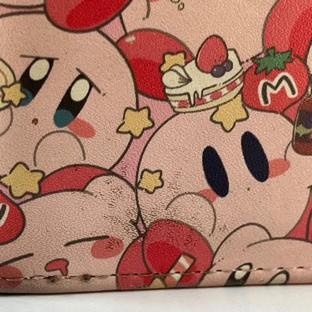 Nintendo Kirby Bifold Wallet Pink Unisex OS Good All Over Print Sweets Anime